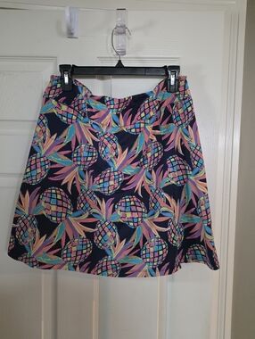 Lulu B Colorful Pineapple Skort Large